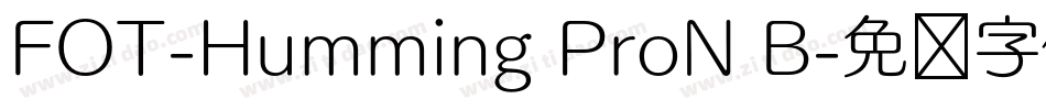 FOT-Humming ProN B字体转换